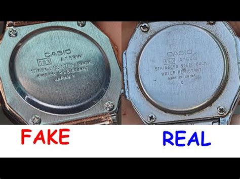 original vs fake casio watch|casio counterfeit check.